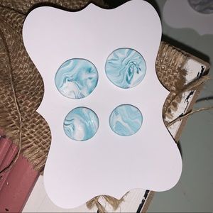 Clay earring stud set